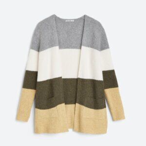 PINK CLOVER Esperanza Colorblock Open Cardigan